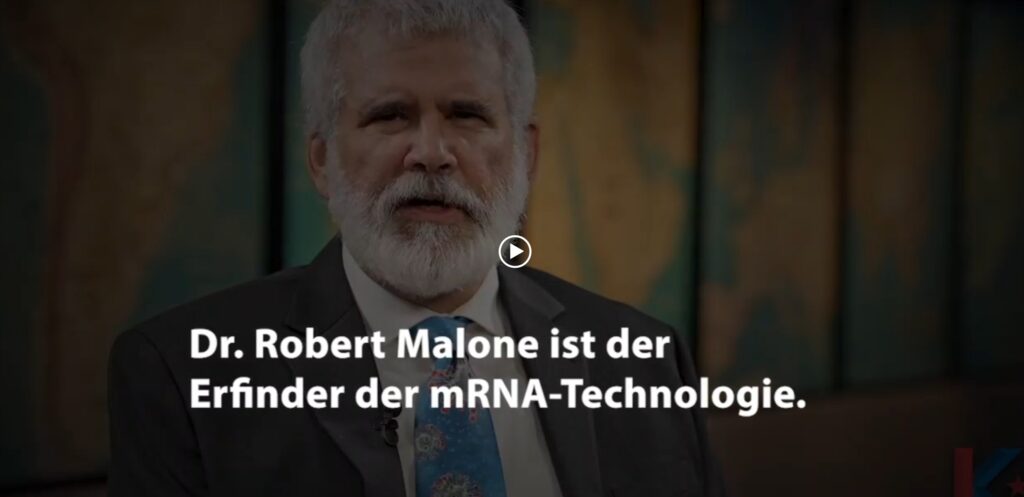 Dr. Robert Malone - Erfinder der mRNA-Technologie und grösster Kritiker der Covid 19-Massnahmen